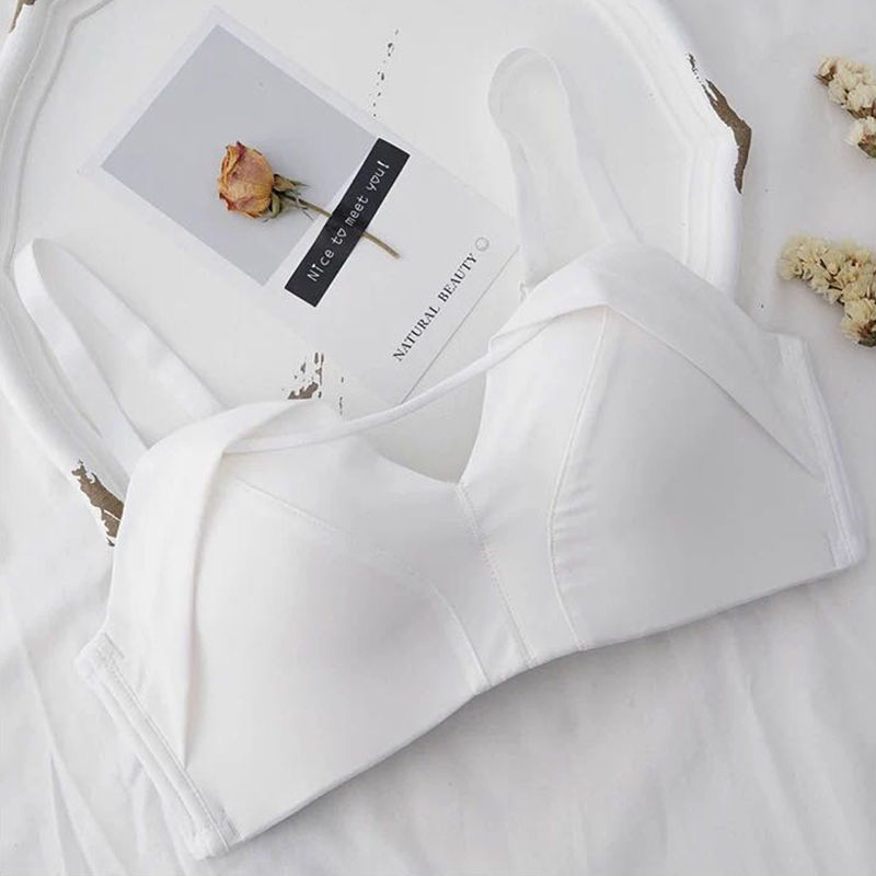 Women's Fashion No Steel Ring Receiving Breast Bra Set