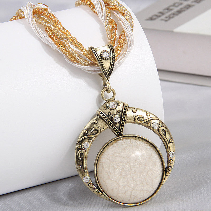 Fine Rice-Grain Elegant Ladies Necklace
