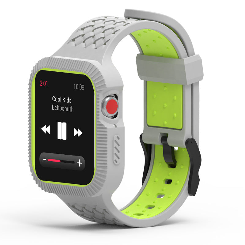 Compatible with Apple, Suitable for Iwatch 4th generation two-color silicone strap
