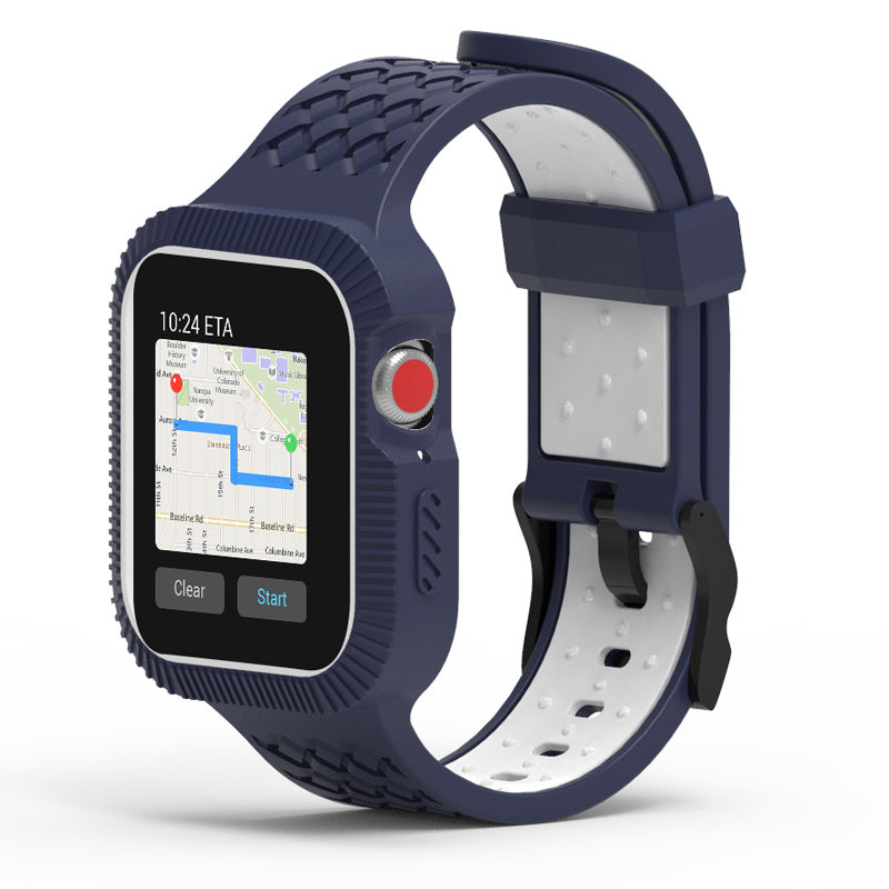 Compatible with Apple, Suitable for Iwatch 4th generation two-color silicone strap