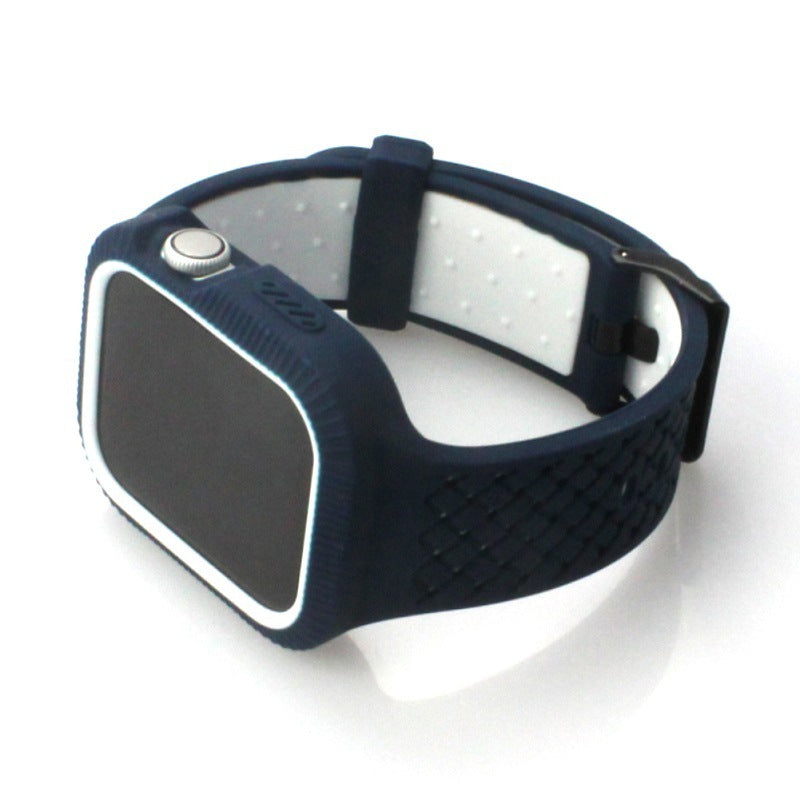 Compatible with Apple, Suitable for Iwatch 4th generation two-color silicone strap