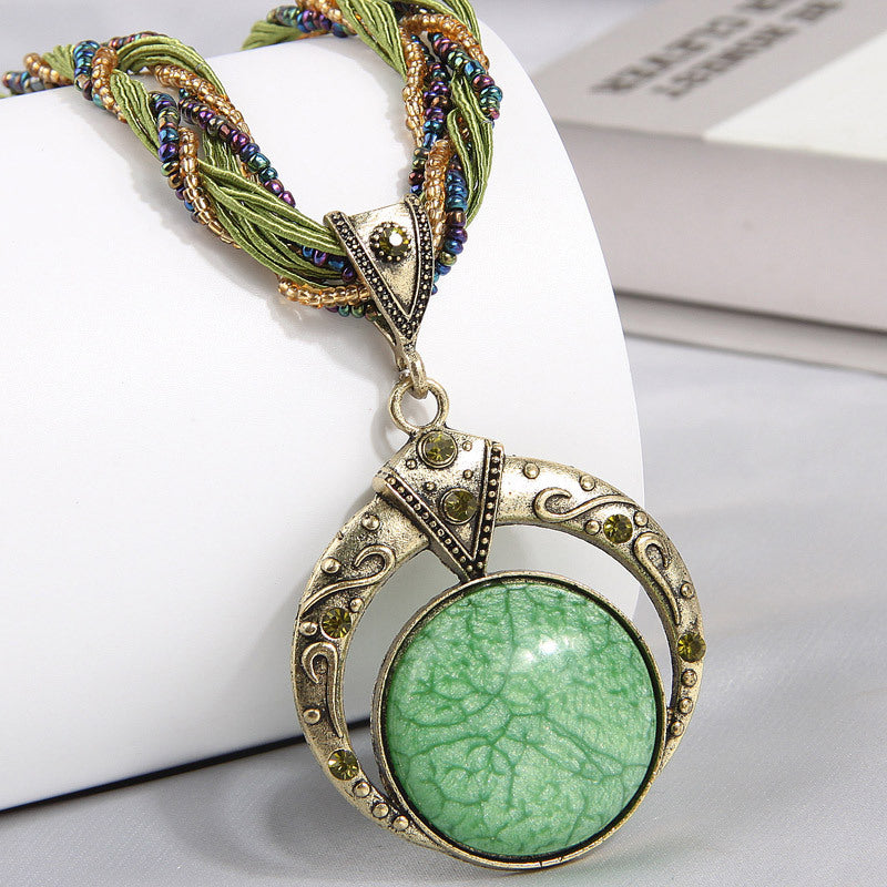 Fine Rice-Grain Elegant Ladies Necklace