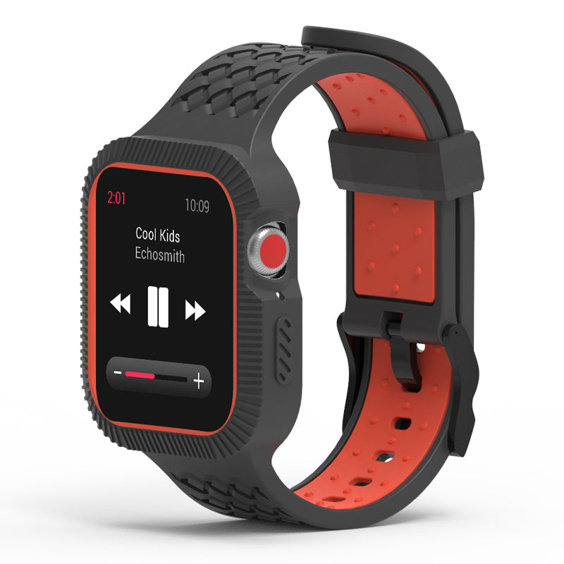 Compatible with Apple, Suitable for Iwatch 4th generation two-color silicone strap