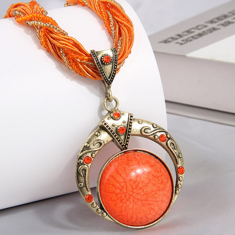Fine Rice-Grain Elegant Ladies Necklace
