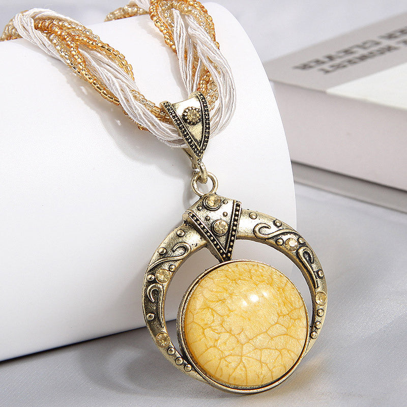 Fine Rice-Grain Elegant Ladies Necklace