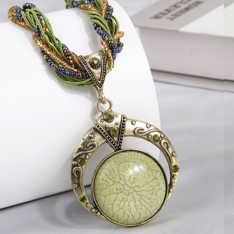 Fine Rice-Grain Elegant Ladies Necklace